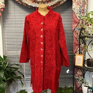 NWT Red Coat MSQUARE M SQUARE by NEETU MALIK sz 2 L XL